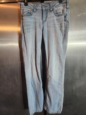 Silver Jeans Suki Mid Slim Boot Super Stretch Light Wash Jeans Womens W30 L31